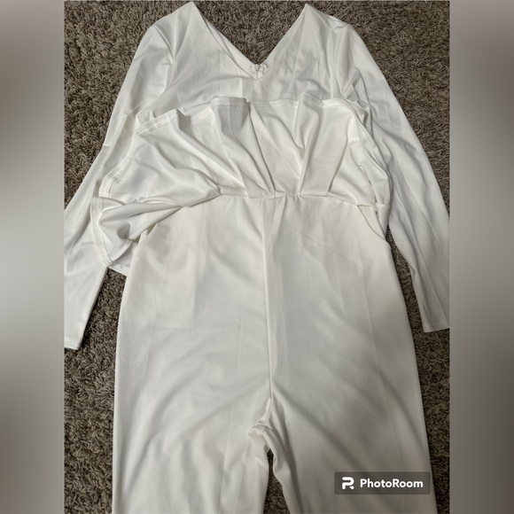 PEPLUM ONE PIECE JUMPSUIT WITH SIDE POCKETS. - Picture 12 of 13